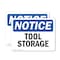 Signmission Tool Storage, 7 in W x Rectangle, Vinyl Decal OS-2PACK-NS-D-57-L-18692 - alternate 1